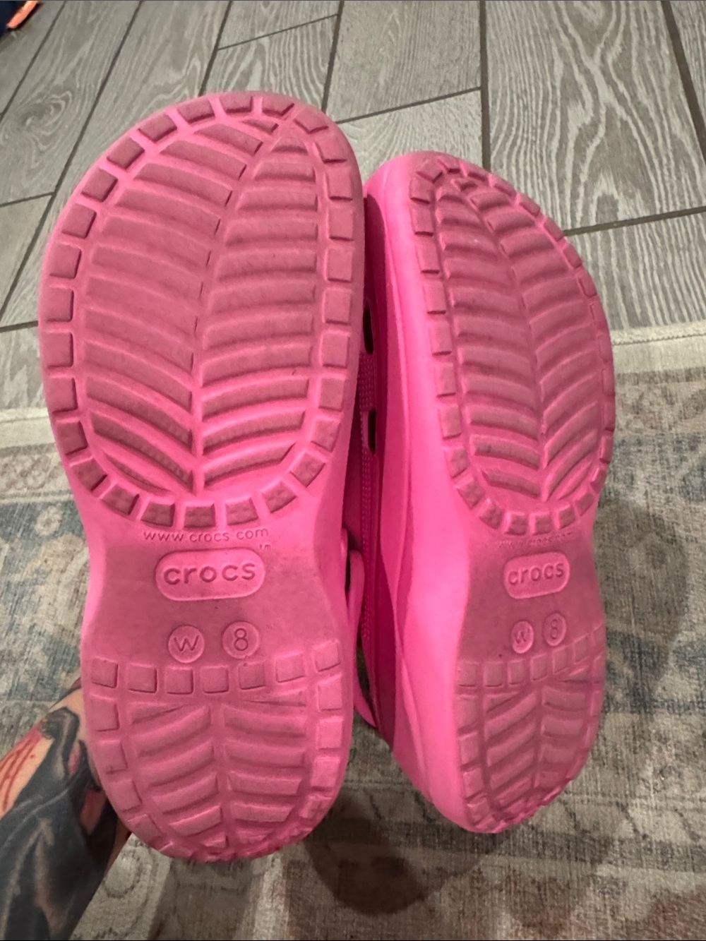 Crocs Pink Baya Platform Crocs size women’s 8 - Picture 8 of 8